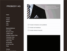 Tablet Screenshot of probody.ch